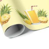 Papier Cadeau cocktail Piña Colada (Coin rond)