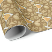 Papier Cadeau Cocktail Sidecar (Coin rond)