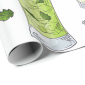 Papier Cadeau Cocktails d'été (Coin rond)