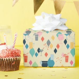 Papier Cadeau Cocktails modernes du milieu du siècle