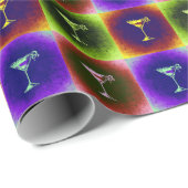 Papier Cadeau Cocktails Pop Art (Coin rond)