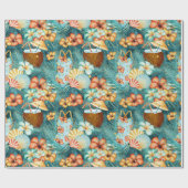 Papier Cadeau Coconut Drinks (Plat)