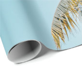 Papier Cadeau Cocotiers verts (Coin rond)