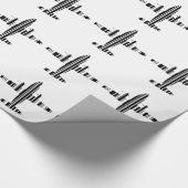 Papier Cadeau CODE BARRE AVION Motif de code-barres Jetstream De (Coin)
