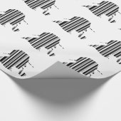 Papier Cadeau CODE BARRE DÉTECTIVE Modèle de code-barres Fumeur (Coin)