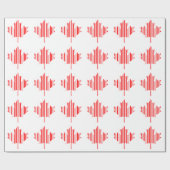 Papier Cadeau CODE BARRE MAPLE LEAF CANADA Motif de code barre (Plat)