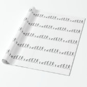 Papier Cadeau CODE DE BARRE D'ÉVOLUTION Darwin Code Barcode Moti (Déroulé)