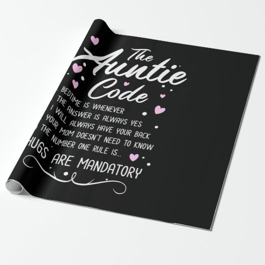 Papier Cadeau Code de la tante (Déroulé)