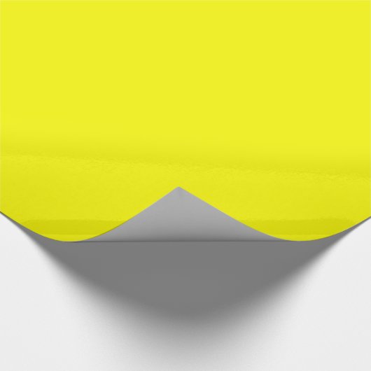 Papier Cadeau Code hexadécimal jaune néon FFFF01 (Coin)