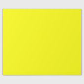 Papier Cadeau Code hexadécimal jaune néon FFFF01 (Plat)