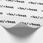 Papier Cadeau code HTML breakbeat (Coin)