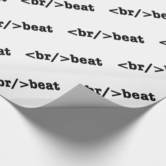 Papier Cadeau code HTML breakbeat (Coin)