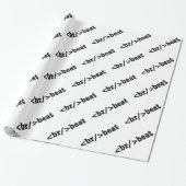 Papier Cadeau code HTML breakbeat (Déroulé)