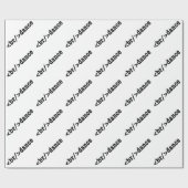 Papier Cadeau code HTML de rupture (Plat)