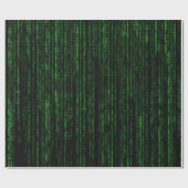 Papier Cadeau Code Matrix (Plat)