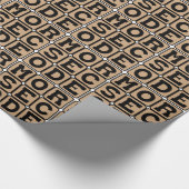Papier Cadeau Code Morse, Système de Points et Tirets (Coin)