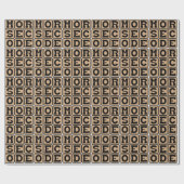 Papier Cadeau Code Morse, Système de Points et Tirets (Plat)