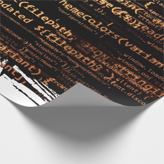 Papier Cadeau Code ordinateur (Coin)