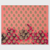 Papier Cadeau Code pin sur rouge (Plat)