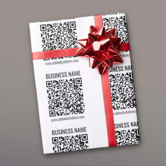 Papier Cadeau Code QR instantané (entrez l'URL de votre site Web