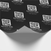 Papier Cadeau Code QR personnalisable & Conception de texte modi (Coin)