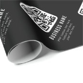 Papier Cadeau Code QR personnalisable & Conception de texte modi (Coin rond)