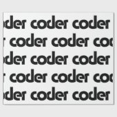 Papier Cadeau Coder (Plat)