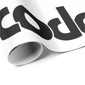 Papier Cadeau Coder (Coin rond)