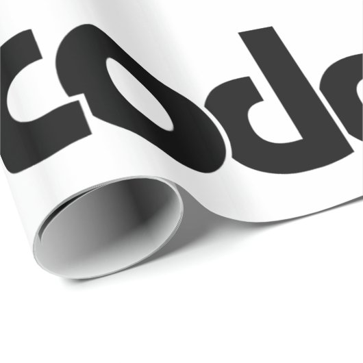 Papier Cadeau Coder (Coin rond)