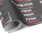 Papier Cadeau Codes de fraude d'aviation - T-shirt drôle pour (Coin rond)