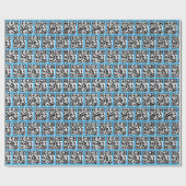 Papier Cadeau Codes QR Joyeux Vacances (Plat)