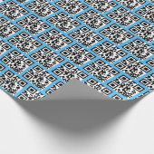 Papier Cadeau Codes QR Joyeux Vacances (Coin)