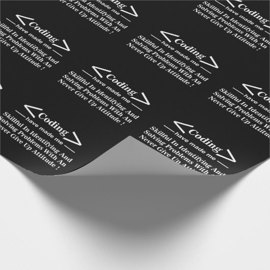 Papier Cadeau Codeur Programmeur Codeur Codage (Coin)