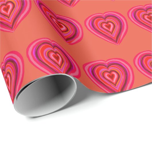 Papier Cadeau Coeur (Coin rond)