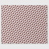 Papier Cadeau Cœur Brodé (Plat)