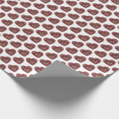 Papier Cadeau Cœur Brodé (Coin)