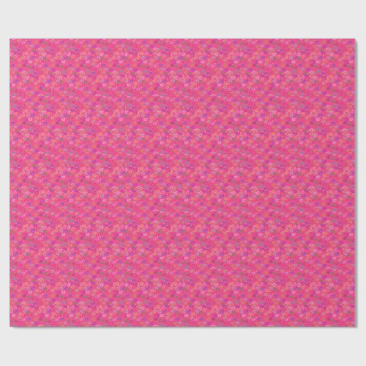 Papier Cadeau Cœur Coloré Mignon (Plat)
