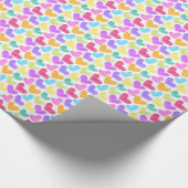 Papier Cadeau Coeur coloré mignon Pastel Valentine Love Motif (Coin)