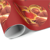 PAPIER CADEAU COEUR DE BUDDHA (Coin rond)