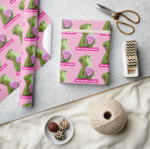 Papier Cadeau Cœur de Caméléon (Amour toi)