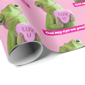 Papier Cadeau Cœur de Caméléon (Amour toi) (Coin rond)