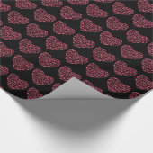 Papier Cadeau Coeur de course - Femmes coureurs Silhouettes (Coin)