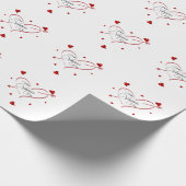 Papier Cadeau Coeur de flèche (Coin)