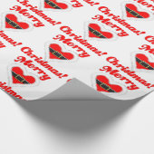 Papier Cadeau Coeur de père Noël (Coin)