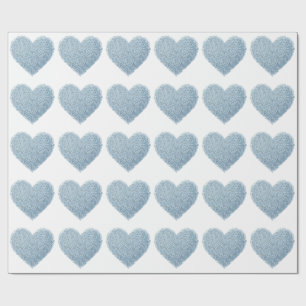 Papier Cadeau Coeur doux   Saupoudrer bébé