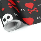 Papier Cadeau Coeur Et Tronc Du Crâne (Coin rond)