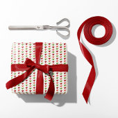 Papier Cadeau Coeur festif Garland de Noël