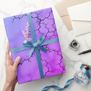 Papier Cadeau Coeur marbré arc-en-ciel