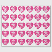 Papier Cadeau Cœur Nah, ça va Anti Saint-Valentin Single Aware (Plat)