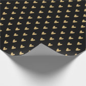 Papier Cadeau Coeur or élégant (Coin)